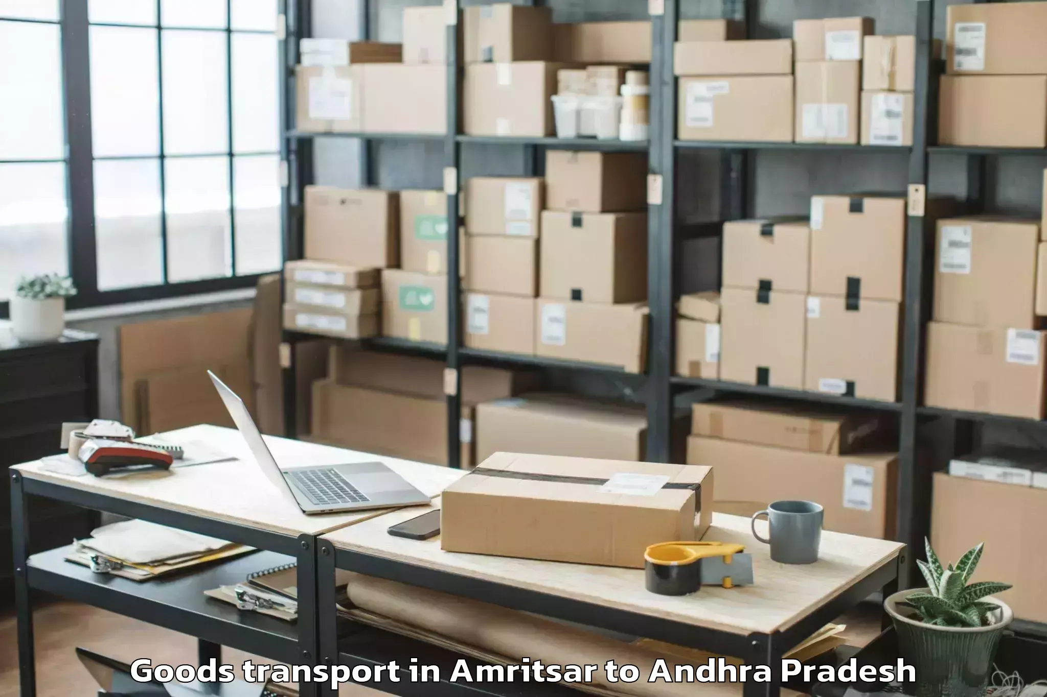 Book Amritsar to Chandralapadu Goods Transport Online